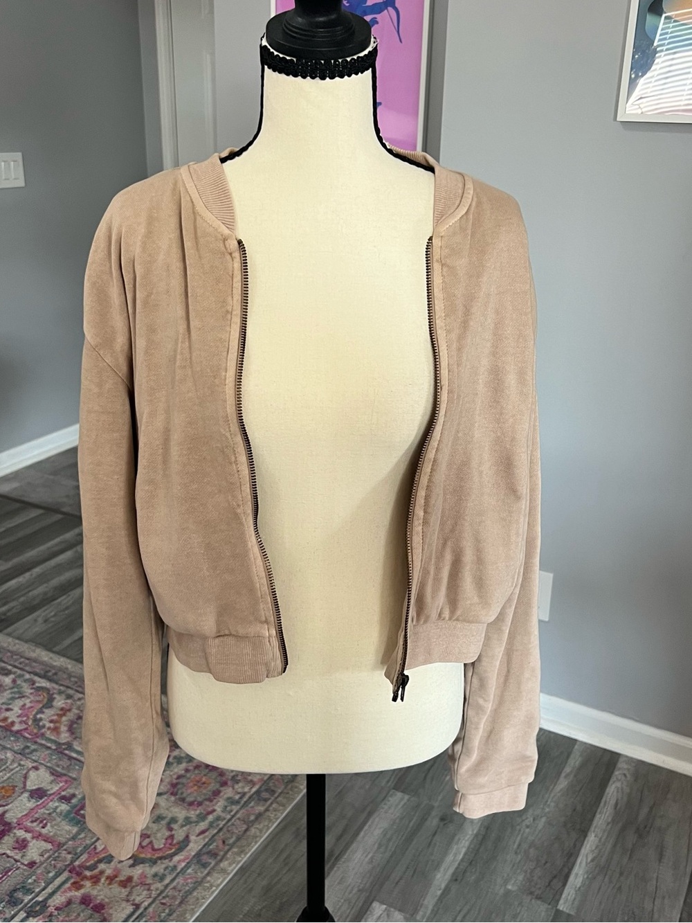 Forever21 NWT Suede Bomber Jacket